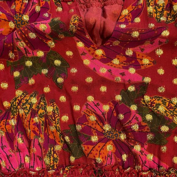 FARM Rio Banana Flowers dress size Large *missing beaded tie* - Picture 14 of 16